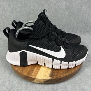 Nike Mens Free Metcon 3 Size 9 Training Running Shoes Sneakers Black White